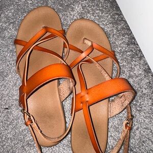 Women's Strappy Sandals - Tan
